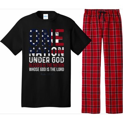 One Nation Under God Blessed Is The Nation Whose God Pajama Set