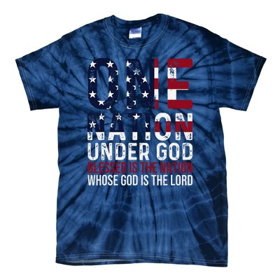 One Nation Under God Blessed Is The Nation Whose God Tie-Dye T-Shirt