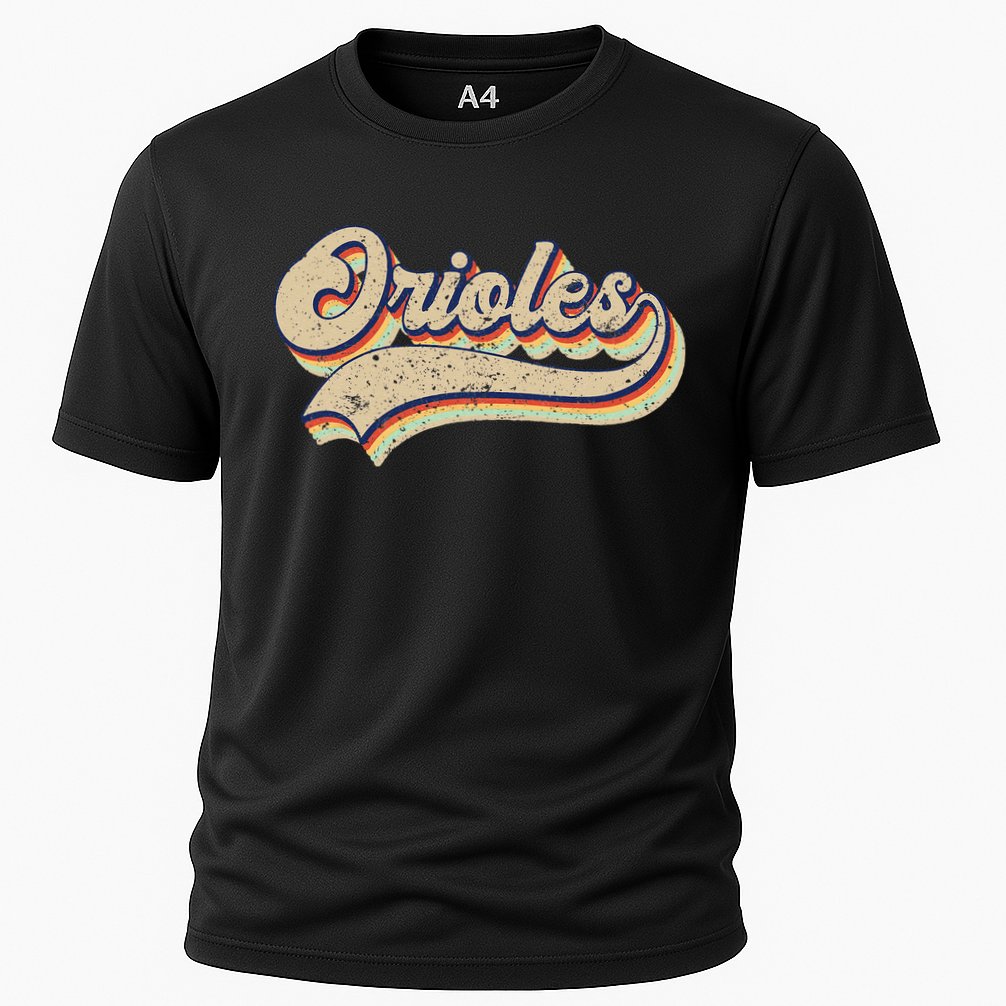 Orioles Name Vintage Retro Baseball Lovers Baseball Fans Cooling Performance Crew T-Shirt