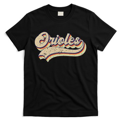Orioles Name Vintage Retro Baseball Lovers Baseball Fans T-Shirt