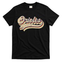Orioles Name Vintage Retro Baseball Lovers Baseball Fans T-Shirt