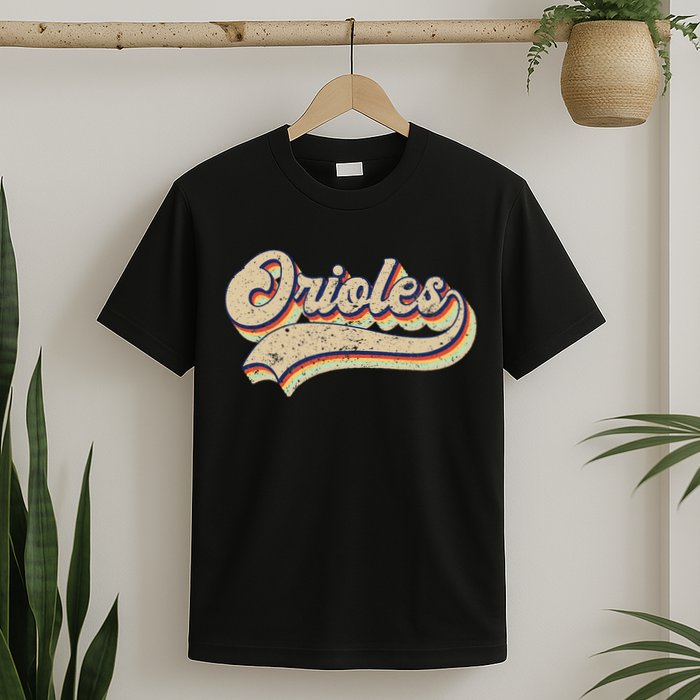 Orioles Name Vintage Retro Baseball Lovers Baseball Fans T-Shirt