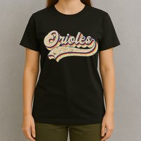 Orioles Name Vintage Retro Baseball Lovers Baseball Fans T-Shirt