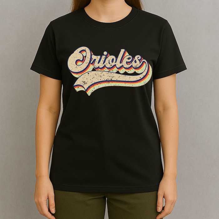 Orioles Name Vintage Retro Baseball Lovers Baseball Fans T-Shirt