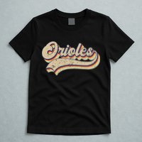 Orioles Name Vintage Retro Baseball Lovers Baseball Fans T-Shirt