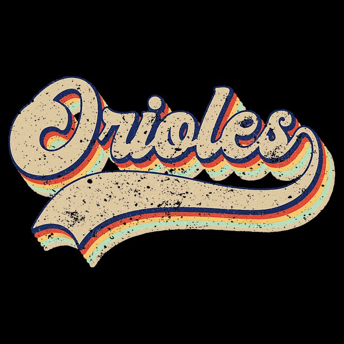 Orioles Name Vintage Retro Baseball Lovers Baseball Fans T-Shirt