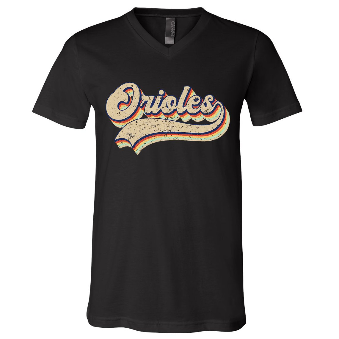 Orioles Name Vintage Retro Baseball Lovers Baseball Fans V-Neck T-Shirt