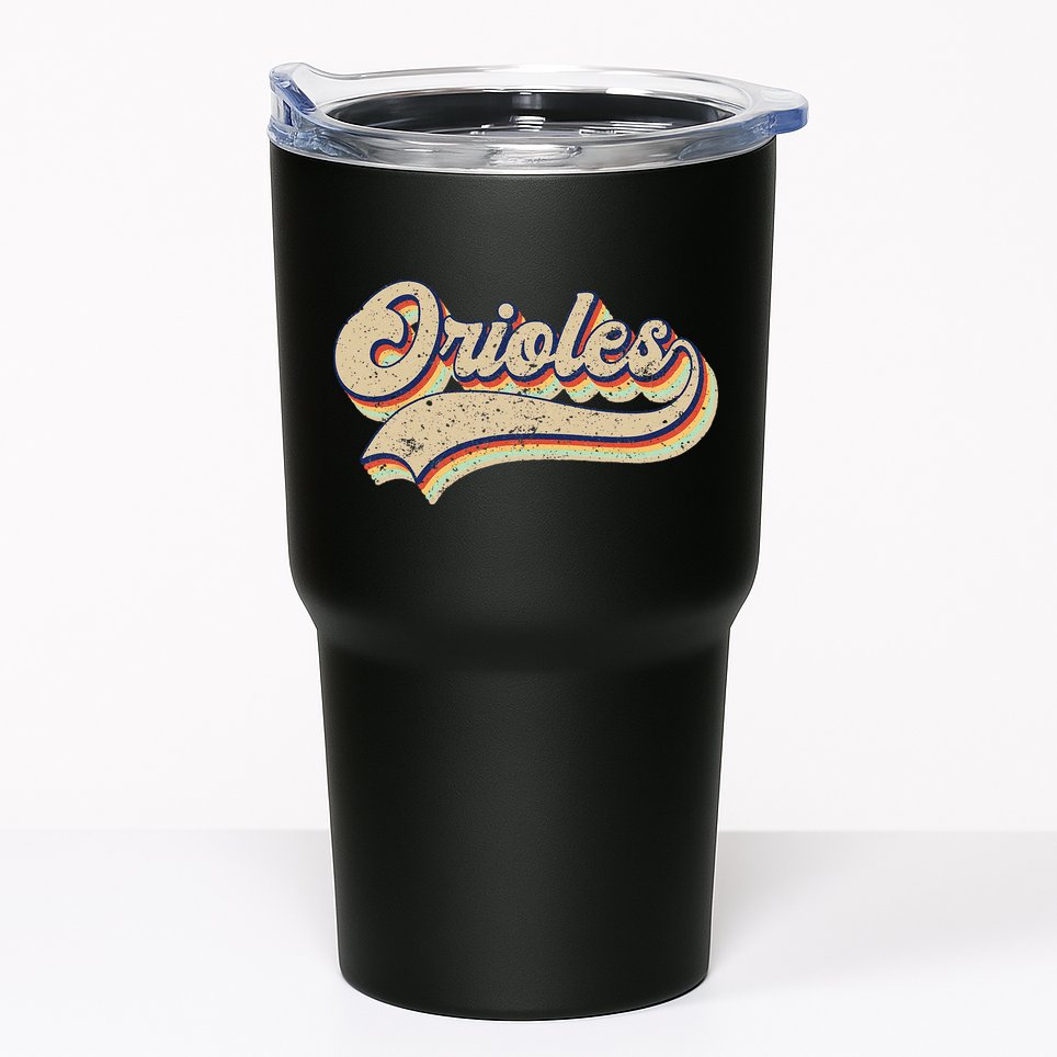 Orioles Name Vintage Retro Baseball Lovers Baseball Fans Tumbler