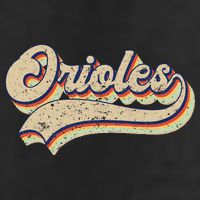 Orioles Name Vintage Retro Baseball Lovers Baseball Fans Golf Towel