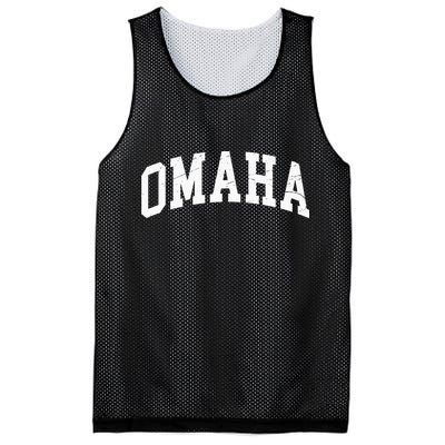 Omaha Nebraska Vintage Worn Design Classic Mesh Reversible Basketball Jersey Tank