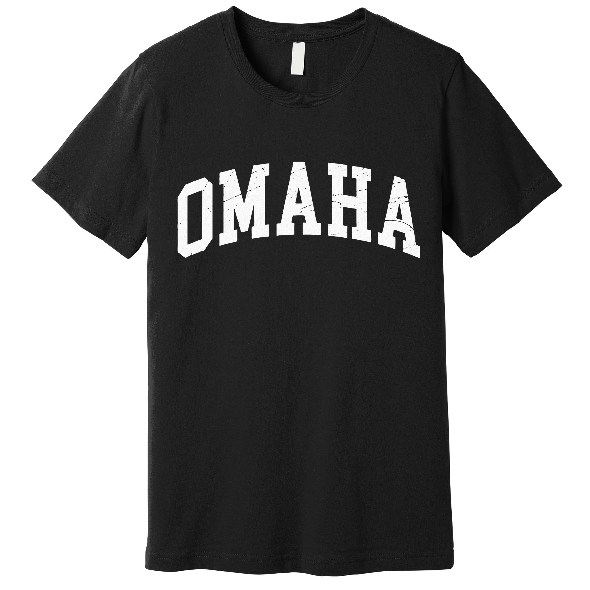 Omaha Nebraska Vintage Worn Design Classic Premium T-Shirt