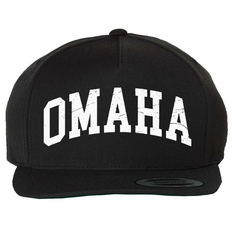 Omaha Nebraska Vintage Worn Design Classic Wool Snapback Cap