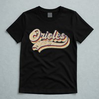 Orioles Name Vintage Retro Baseball Lovers Baseball Fans T-Shirt