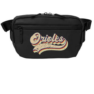 Orioles Name Vintage Retro Baseball Lovers Baseball Fans Crossbody Pack