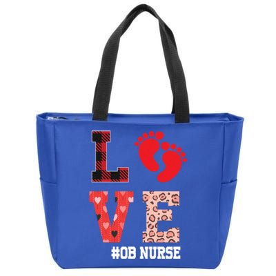 Ob Nurse Valentines Day Delivery Labor Gift Zip Tote Bag