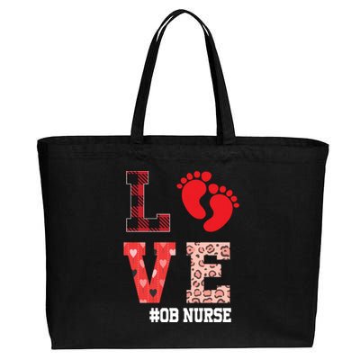 Ob Nurse Valentines Day Delivery Labor Gift Cotton Canvas Jumbo Tote