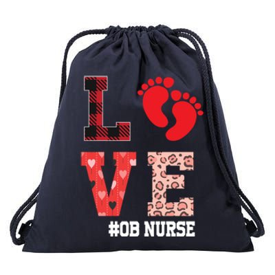 Ob Nurse Valentines Day Delivery Labor Gift Drawstring Bag