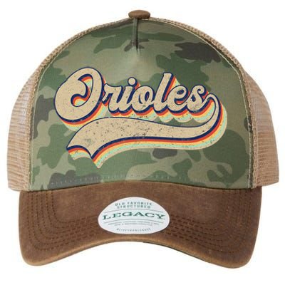 Orioles Name Vintage Retro Baseball Lovers Baseball Legacy Tie Dye Trucker Hat