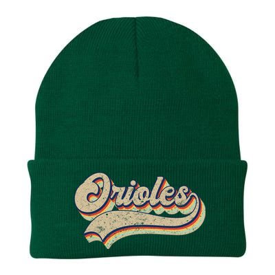 Orioles Name Vintage Retro Baseball Lovers Baseball Knit Cap Winter Beanie