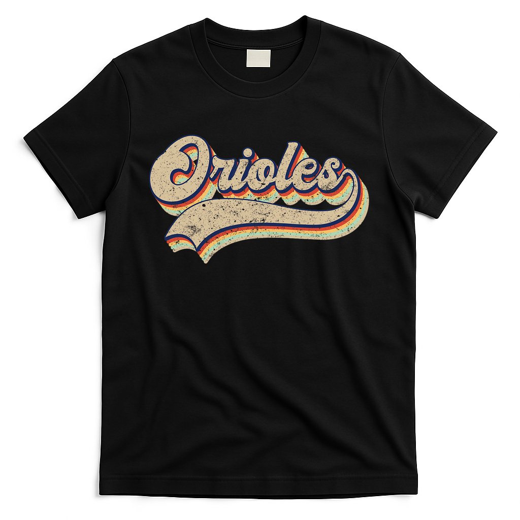 Orioles Name Vintage Retro Baseball Lovers Baseball T-Shirt