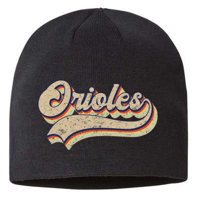 Orioles Name Vintage Retro Baseball Lovers Baseball Sustainable Beanie