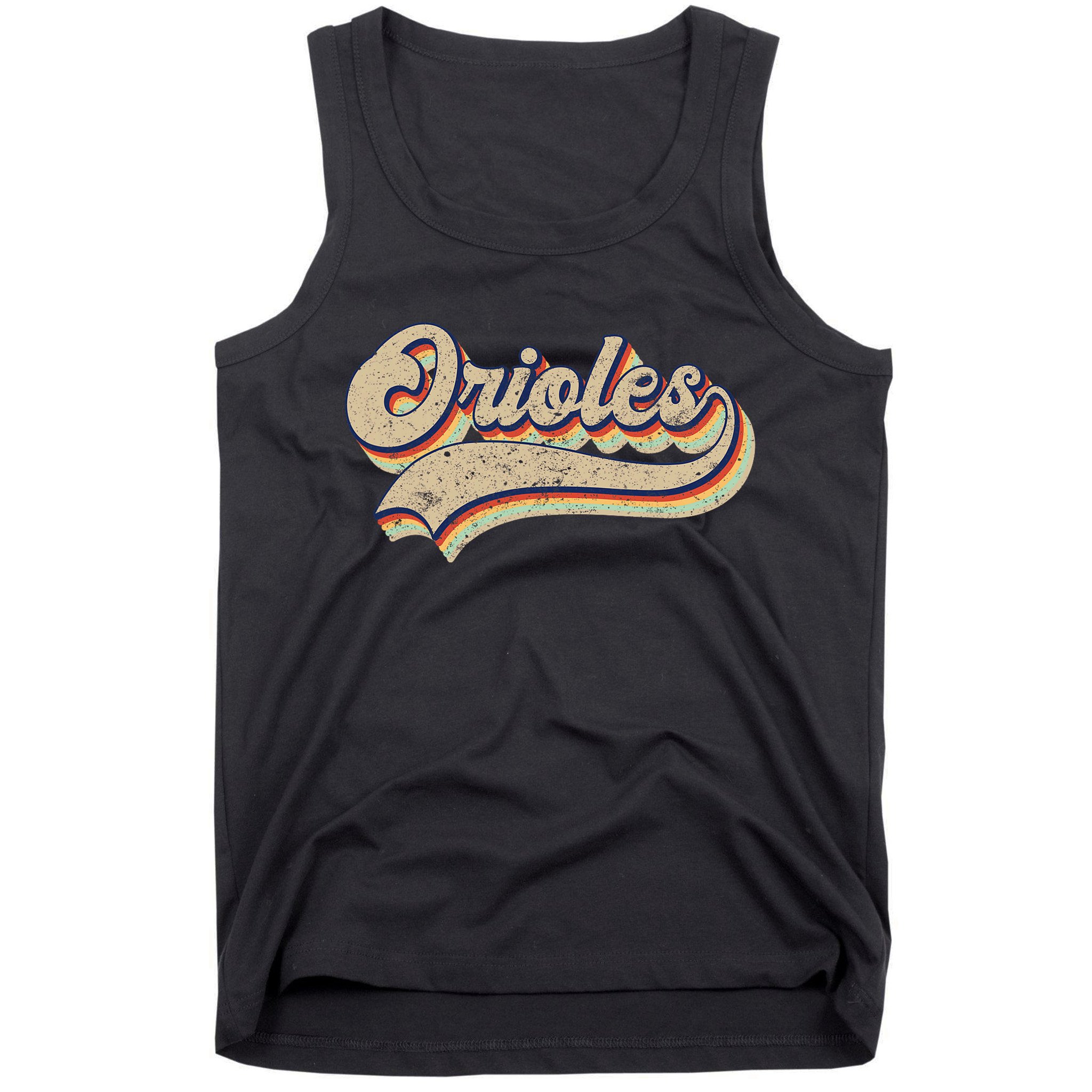 Orioles Name Vintage Retro Baseball Lovers Baseball Tank Top