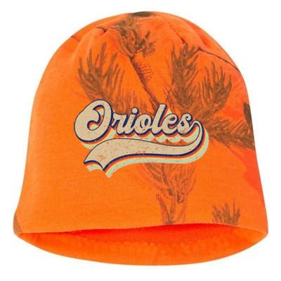 Orioles Name Vintage Retro Baseball Lovers Baseball Kati - Camo Knit Beanie