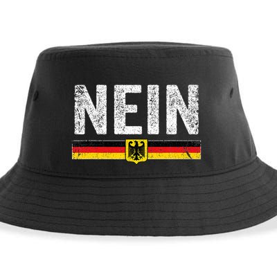 Oktoberfest Nein Vintage Germany Flag Sustainable Bucket Hat