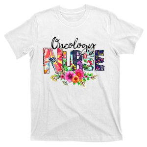 Oncology Nurse With Flowers Nurse Life Proud Oncology Nurse T-Shirt