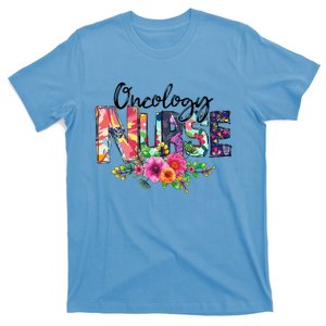 Oncology Nurse With Flowers Nurse Life Proud Oncology Nurse Gift T-Shirt