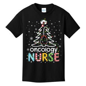 Oncology Nurse Xmas Tree Funny Nursing Christmas Pattern Kids T-Shirt