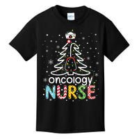 Oncology Nurse Xmas Tree Funny Nursing Christmas Pattern Kids T-Shirt