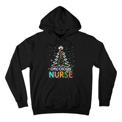 Oncology Nurse Xmas Tree Funny Nursing Christmas Pattern Hoodie