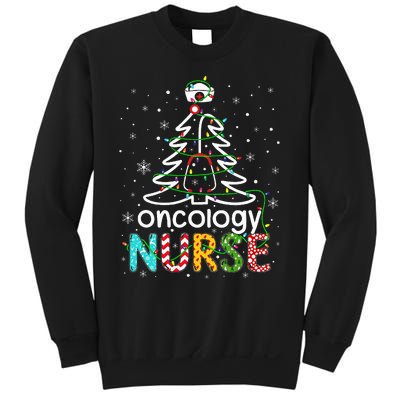 Oncology Nurse Xmas Tree Funny Nursing Christmas Pattern Sweatshirt