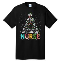 Oncology Nurse Xmas Tree Funny Nursing Christmas Pattern Tall T-Shirt