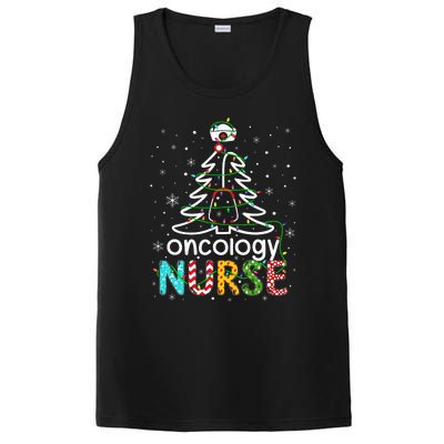 Oncology Nurse Xmas Tree Funny Nursing Christmas Pattern PosiCharge Competitor Tank