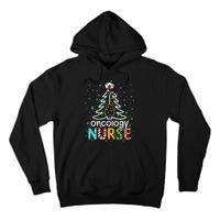 Oncology Nurse Xmas Tree Funny Nursing Christmas Pattern Tall Hoodie