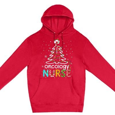 Oncology Nurse Xmas Tree Funny Nursing Christmas Pattern Premium Pullover Hoodie