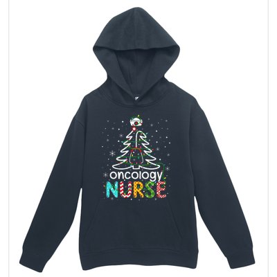 Oncology Nurse Xmas Tree Funny Nursing Christmas Pattern Urban Pullover Hoodie