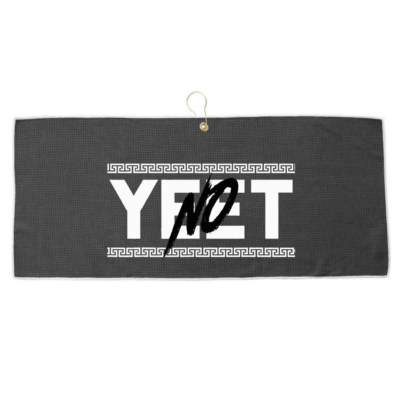 Original No Yeet Large Microfiber Waffle Golf Towel