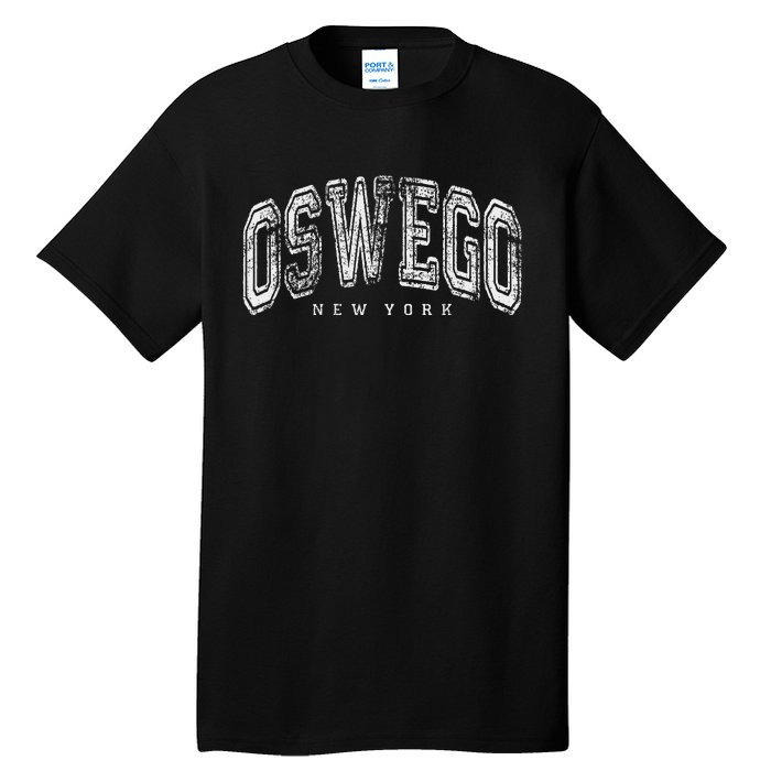 Oswego New York Vintage Retro Us City State Ny Travel Tall T-Shirt