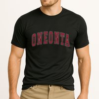 Oneonta New York Souvenir College Style Red Text Cooling Performance Crew T-Shirt