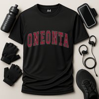 Oneonta New York Souvenir College Style Red Text Cooling Performance Crew T-Shirt