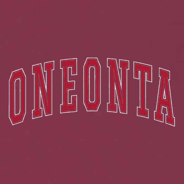 Oneonta New York Souvenir College Style Red Text 16oz Travel Tumbler