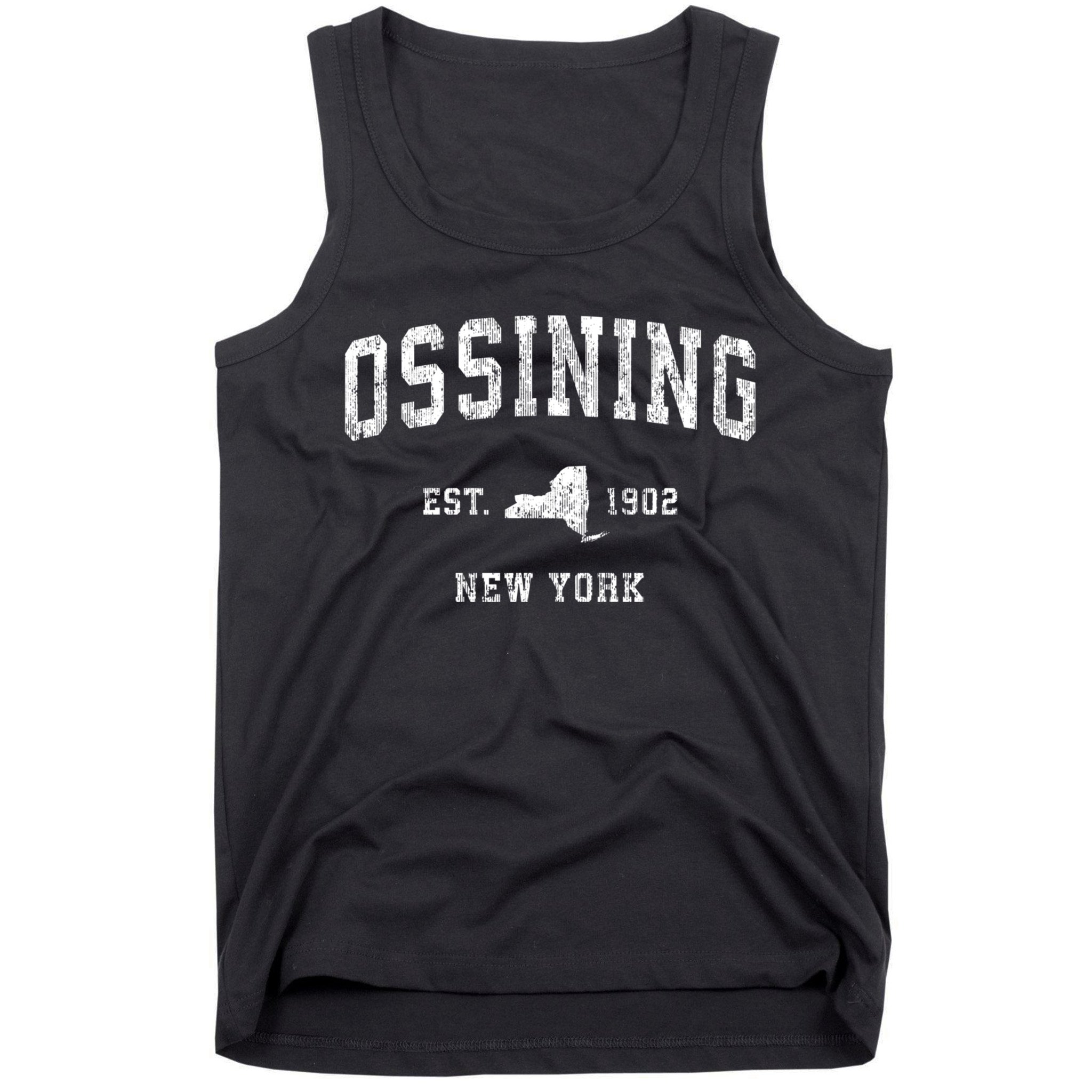 Ossining New York Ny Vintage Sports Tank Top