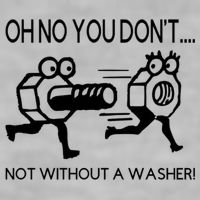 Oh No You Don't Not Without A Washer Funny Mechanic Ladies PosiCharge Tri-Blend Wicking Tank