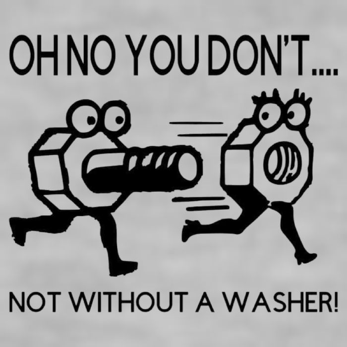 Oh No You Don't Not Without A Washer Funny Mechanic Ladies PosiCharge Tri-Blend Wicking Tank