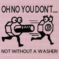 Oh No You Don't Not Without A Washer Funny Mechanic 25L Jumbo Tote