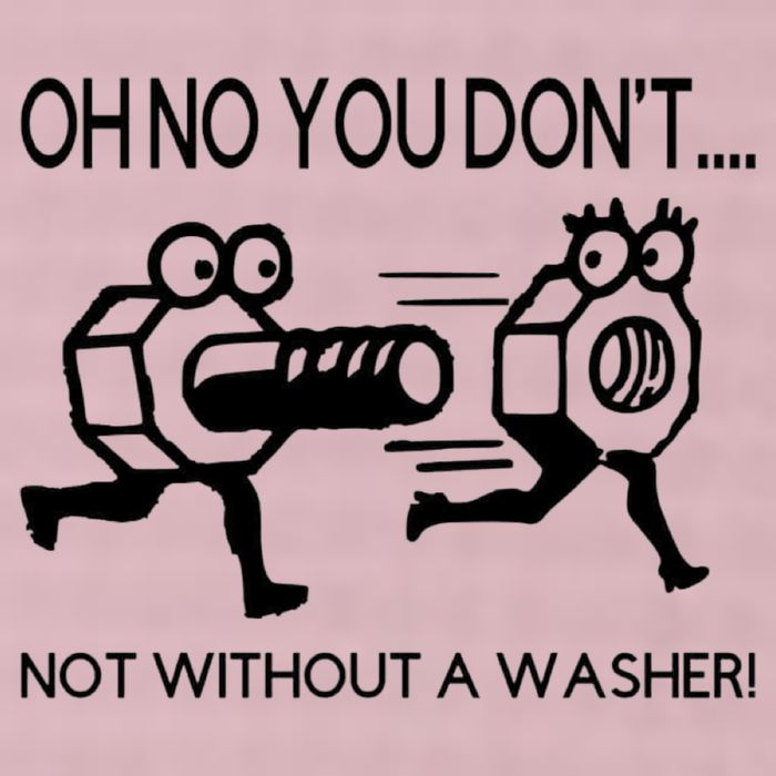 Oh No You Don't Not Without A Washer Funny Mechanic 25L Jumbo Tote