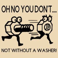 Oh No You Don't Not Without A Washer Funny Mechanic Bag